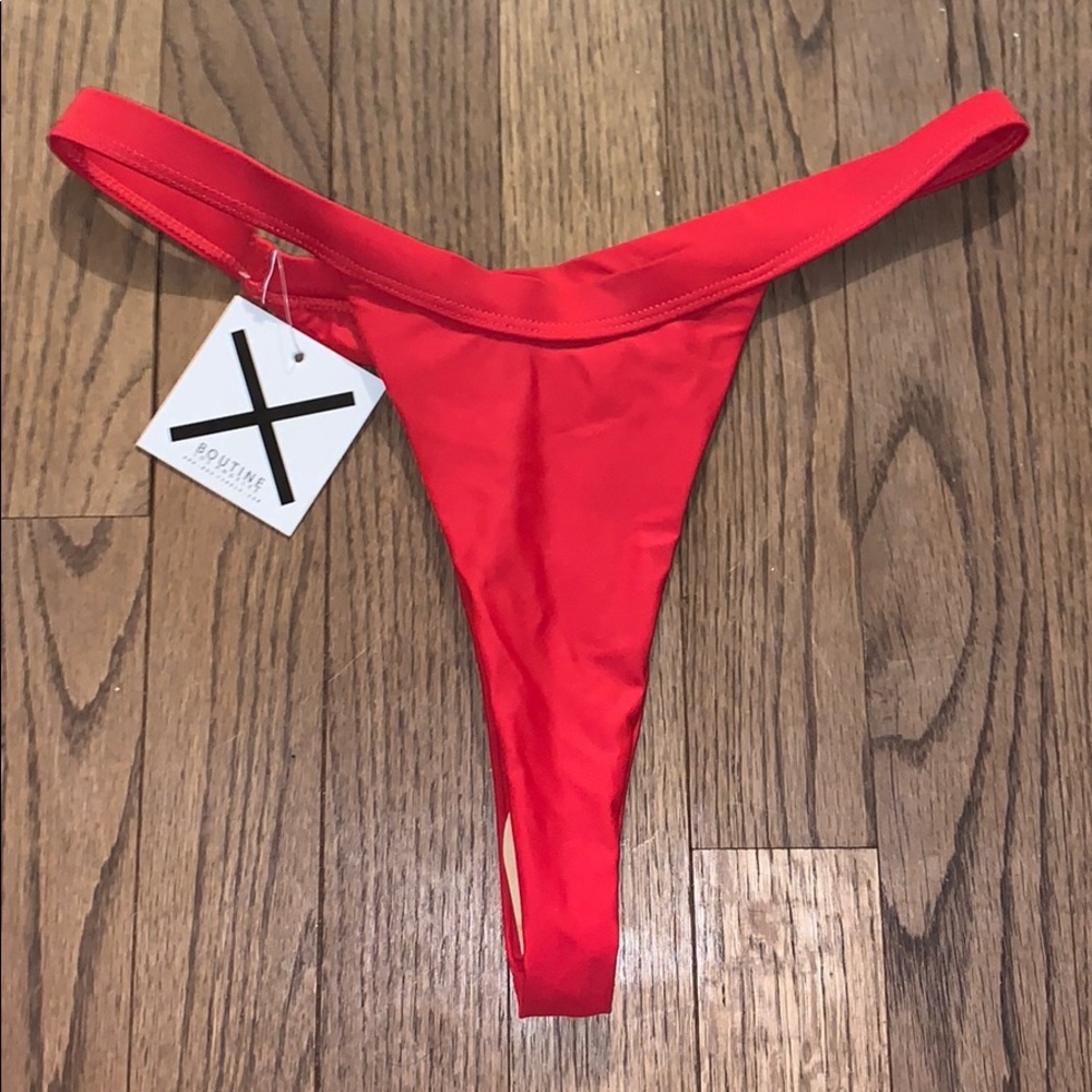 (NWT) BRAND NEW Cherry Red Bikini bottoms